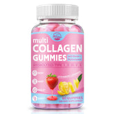 Nature's live Multi Collagen Gummies bottle for skin, hair and nails.