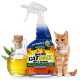 Nature's MACE cat deterrent spray bottle for quick, ready-to-use protection.