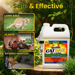 Apply on lawns and patios to discourage scratching and marking.