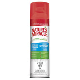 Nature’s Miracle Foam Litter Box Cleaner spray eases odor control.