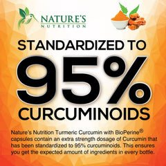 Nature's Nutrition Organic turmeric roots emphasize natural sourcing