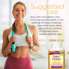 Nature's Secret Super Cleanse packaging box and 100 tablet count.