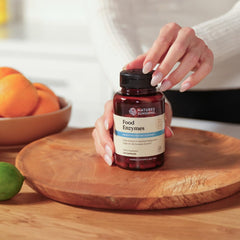 Nature's Sunshine Food Enzymes depiction of the digestive process for better nutrient use.