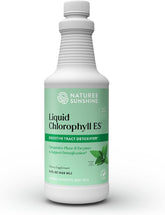 Nature's Sunshine Liquid Chlorophyll Extra Strength bottle label highlighting detox support