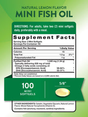 Nature's Truth burpless lemon flavor softgel designed for easy swallowing