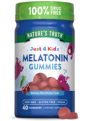 Nature's Truth Kids Melatonin Gummy jar for a calm bedtime routine