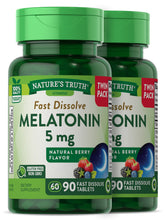 Nature's Truth Melatonin 5 mg fast-dissolve bottle for quick, natural sleep support
