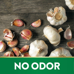 Close-up of Nature's Truth Odorless Garlic softgels in the bottle