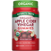 Nature's Truth Organic Apple Cider Vinegar Gummies bottle on shelf for daily wellness