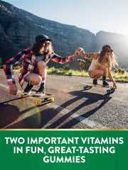 Vegetarian Nature's Truth gummies label signaling plant-based ingredients