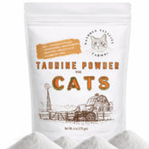 Nature's Vitality Farms Taurine powder scoop for precise daily cat dosing