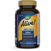 Nature's Way Alive Men 50+ Ultra bottle front view supports daily energy and wellness.