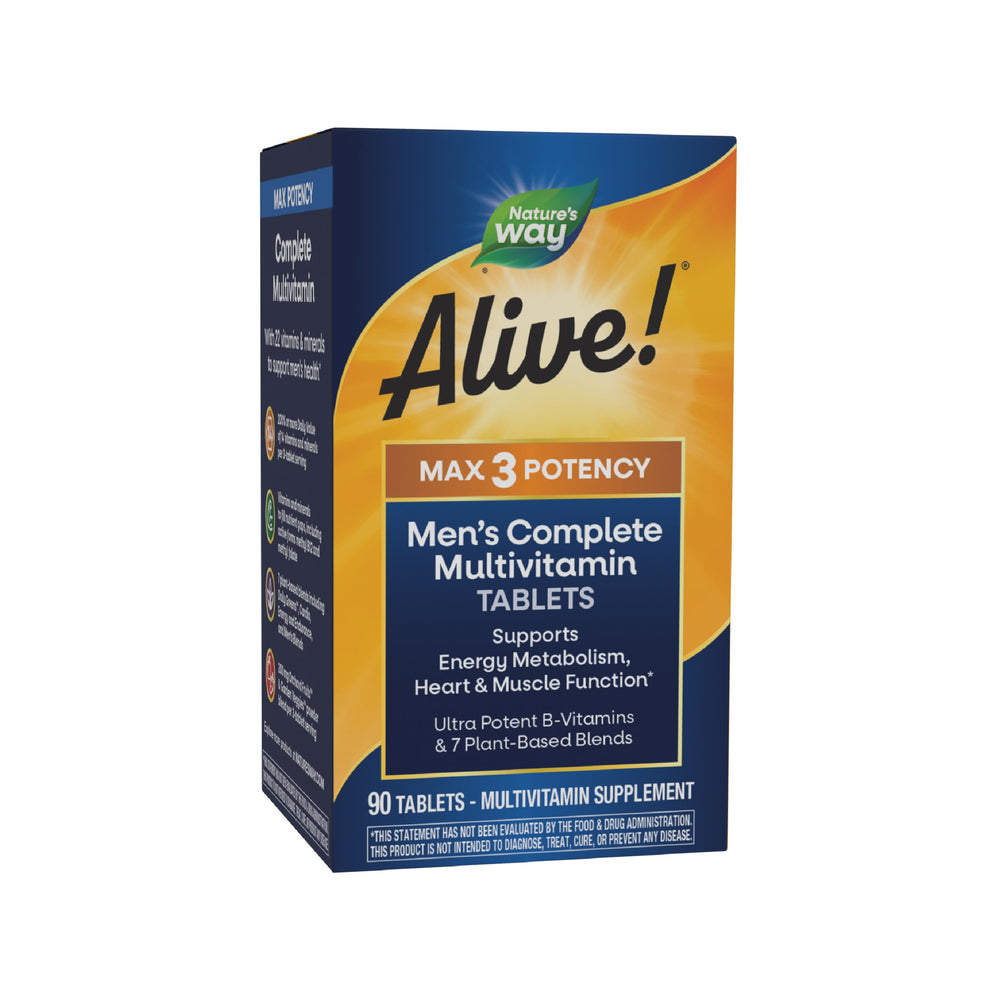 Nature's Way Alive! Men’s Max3 bottle for daily energy support