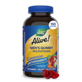 Nature's Way Alive! Men’s Multivitamin Gummies bottle offers daily energy support.