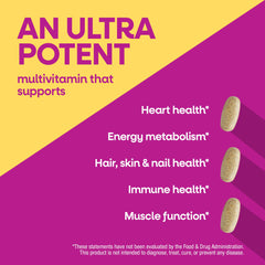 Nature's Way Alive! Women nutrient label highlighting methylated B12 and vitamins.