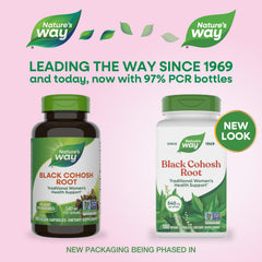 Nature's Way Black Cohosh Root capsules closeup supporting daily wellness