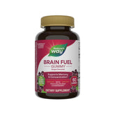 Nature's Way Brain Fuel gummies bottle for on-the-go mental support.