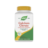 Nature's Way Calcium Citrate bottle showing 500 mg per serving for bone support