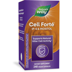 Nature's Way Cell Forté IP-6 & Inositol bottle front, vegan immune-support option displayed