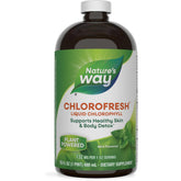 Nature’s Way Chlorofresh bottle shows mint liquid for daily freshness.