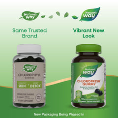 Nature's Way Chlorofresh gummies with orchard fruit flavor.