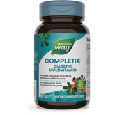 Nature's Way Completia Diabetic Multivitamin tablets, front view, supports daily diabetes nutrition