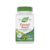 Nature's Way fennel seed bottle shows traditional digestive support in easy to use capsules