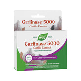Nature's Way Garlinase 5000 enteric-coated tablets in bottle for odor-free garlic support.