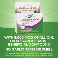 Vegan garlic supplement Garlinase 5000 in bottle for plant-based wellness.