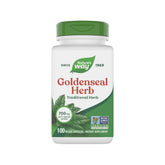 Nature's Way Goldenseal bottle front view, vegan and gluten-free dietary supplement.