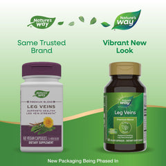 Nature's Way Leg Veins ingredient blend highlights six herbs
