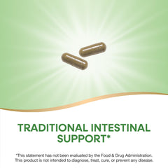 Two Neem Leaf capsules shown with dosage guidance for daily use.