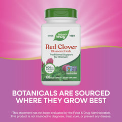 Nature's Way Red Clover Blossom vegan capsules for daily wellness routines