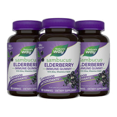 Nature’s Way Sambucus bottle front showing family-friendly immune support.