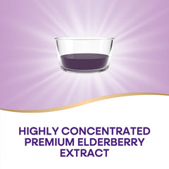Measuring spoon portion with Nature's Way Sambucus syrup for adults and kids