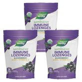 Nature's Way Sambucus immune lozenges packaging highlighting vegan, gluten-free wellness.