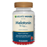 Nature's Wonder melatonin gummies strawberry jar invites a relaxing nighttime routine