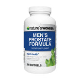 Nature's Wonder Prostate Formula bottle front for daily urinary support.