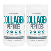 NaturesPlus Collagen Peptides bottle front showing a 2-pack, ready for daily use
