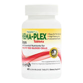 NaturesPlus Hema-Plex Iron bottle and tablets for slow-release iron support