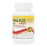 NaturesPlus Hema-Plex Iron softgels bottle close-up for easy daily iron intake