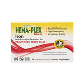 NaturesPlus Hema-Plex Iron tablets for steady, gentle iron support.