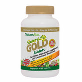 NaturesPlus Source of Life Gold tablets bottle showing daily energy support.