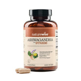 NatureWise Ashwagandha stress bottle for daily support.
