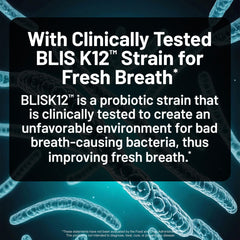 NatureWise BLIS M18 gum health tablet supports gums.