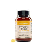 NatureWise D3 + K2 softgels bottle for daily calcium support.