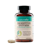 NatureWise Digestive Enzymes bottle front view highlighting post-meal comfort potential