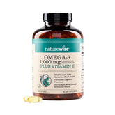 NatureWise extra-strength Omega-3 lemon softgels bottle for everyday heart support.