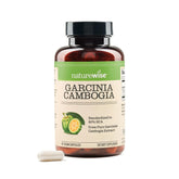 NatureWise Garcinia Cambogia bottle showing 60% HCA for weight goals.