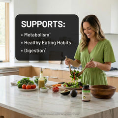 Close-up of NatureWise Garcinia Cambogia capsules in vegan form.